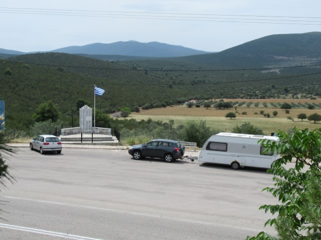 Pauze langs de weg naar Epidavros